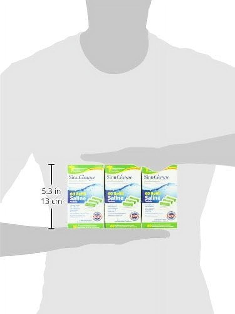 Sinucleanse Refill Packets, For Nasal Symptoms - 60 Ea, 3 Pack