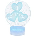 thumbnail image 2 of Romantic 3D Night Light Lamp, 3D Heart Lamp Heart Night Light with Remote Touch 16 Colors Changing Bedroom Decor 3D Optical Illusion Night Lamp As a Valentine's Day Gift Ideas for Girls Wife Women, 2 of 2
