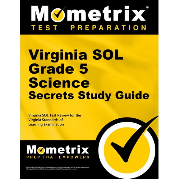 Virginia Sol Grade 5 Science Secrets Study Guide : Virginia Sol Test Review for the Virginia Standards of Learning Examination (Paperback)