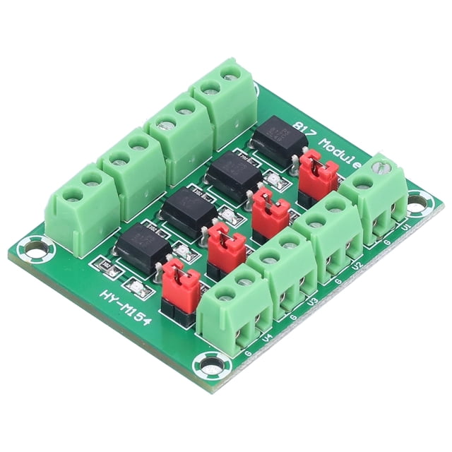 Fugacal Module Adaptateur de Contrôle de Tension 4 Routes 817 Optocoupleur Anti-Interférence Module d'Isolation Photoélectrique, Module Isolé Photoélectrique Conducteur 3.630V, Module Adaptateur Convertisseur de Tension