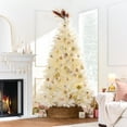 thumbnail image 2 of Best Choice Products 4.5ft Premium Artificial Ivory Pampas Christmas Tree Holiday Decor w/ Foldable Metal Base, 2 of 9