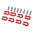 thumbnail image 4 of RC Rescue Buckle, Red Durable Metal Front Rear Bumper Trailer Hook Excellent with Screw for Axial Scx24 for 1/24 RC Car, 4 of 8