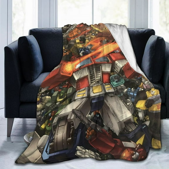 Ultra-Soft Micro Fleece Blanket Transformers Super Soft Plush Blanket For Winter Bedding Bed Couch Sofa For All Seasons 80"X60"