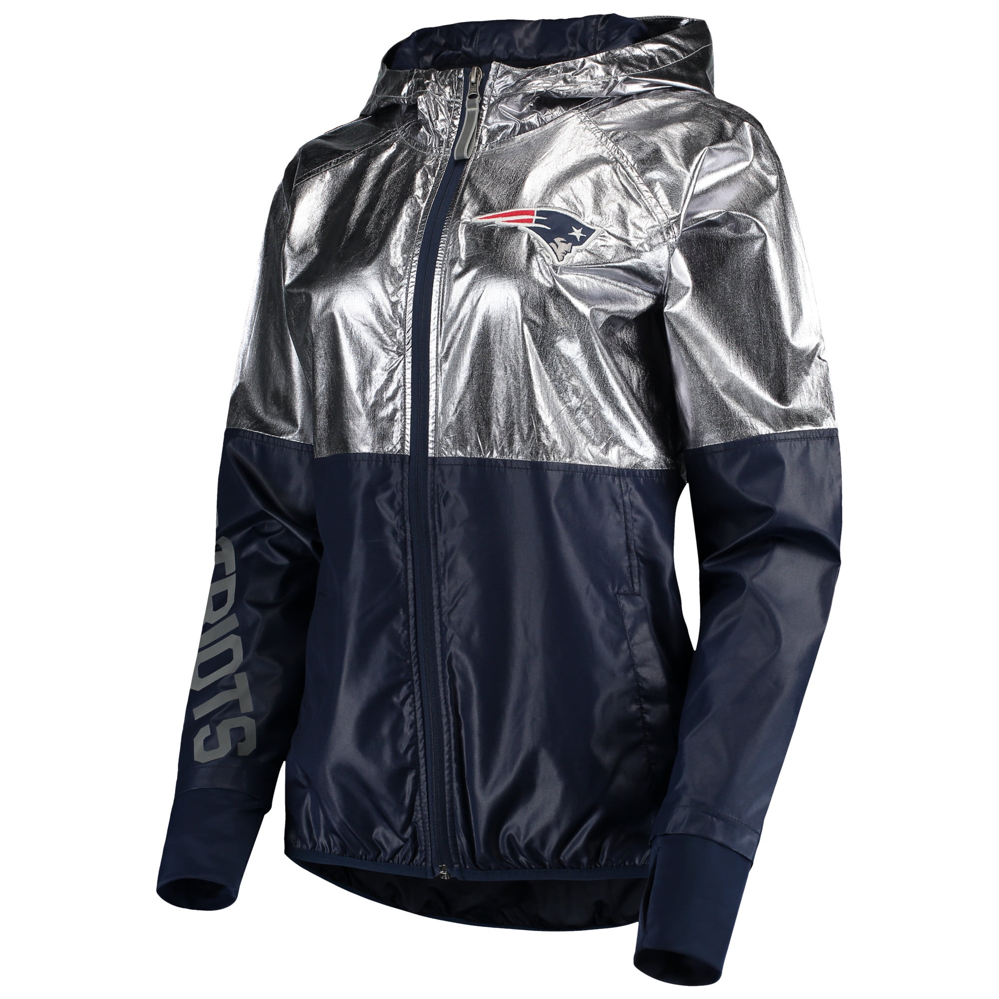 New England Patriots G Iii 4her By Carl Banks Women S Scrimmage Full Zip Jacket Pewter Walmart Com Walmart Com