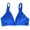 Blue, variant on iMounTEK Deep V-Neck Sports Bras for Women Padded Low Impact Fitness Yoga Bra Crop Top