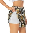 thumbnail image 2 of Haiem Cute Dog Women's 2 in 1 Running Shorts - Lightweight Athletic Workout Gym Yoga Breathable Sports Shorts Liner with Phone Pockets-Small, 2 of 9