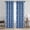 Royal-Blue, variant on Rossi Jacquard Plaster Texture Grommet Window Curtain Panel, Gold, 54x90 Inches