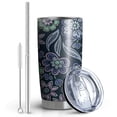 thumbnail image 2 of 20 Oz Pioneer Flower Coffee Tumbler Double Wall Insulated Stainless Steel Water Bottle | Metal Reusable Thermoses Flask with Cup Cap | Leak & Sweat Proof with Anti-Dust Lid, 2 of 7