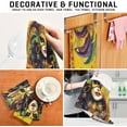 thumbnail image 7 of Coolnut Mardi Gras Carnival Mask Kitchen Dish Towel Set 4Pcs,Dishcloths Sets Fast Drying Kitchen Towels Tea Towels Gift Set for Drying Cleaning Cooking Baking339 Wash cloth, 7 of 7