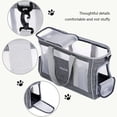 thumbnail image 3 of Carrier Dog Cats Bolso Transpirable Pet Outing Bag Suministros para mascotas (Gris claro B) Likrtyny Libre de BPA, 3 of 9