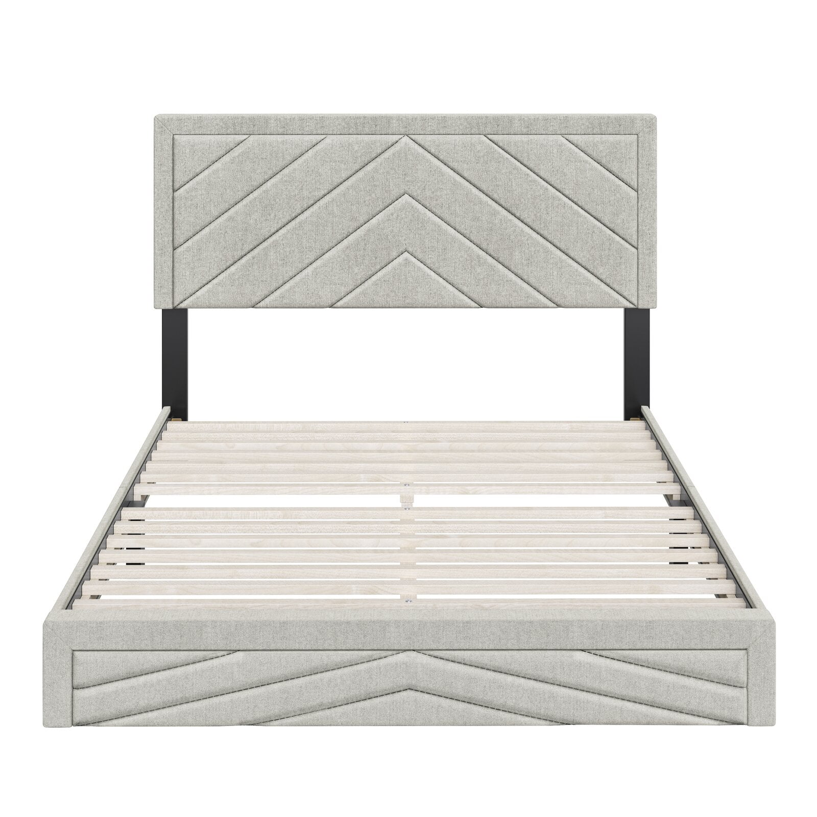 Lancelot Upholstered Low Profile Platform Bed, : 23'', Overall 86 lb. - Walmart.com