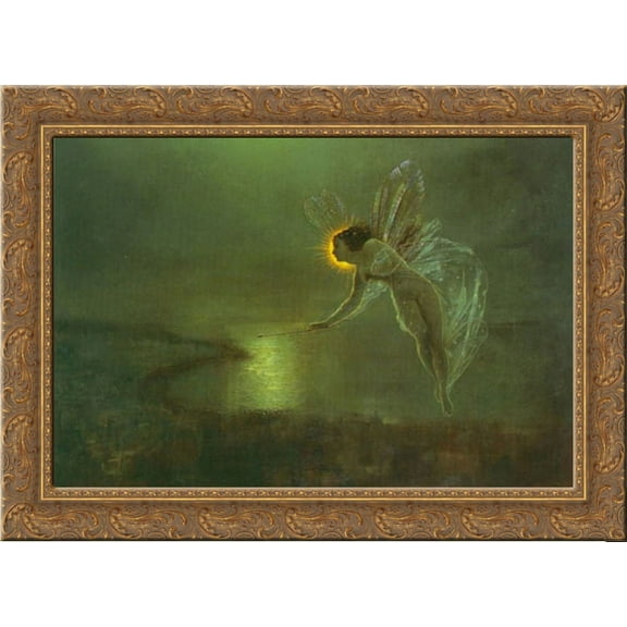 Spirit of the Night 24x19 Gold Ornate Wood Framed Canvas Art by Grimshaw, John Atkinson