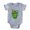 Heather Grey, variant on CafePress - Happy Turtle 1St Birthday - Cute Infant Baby Football Bodysuit