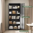 thumbnail image 5 of CXUZCZ Metal Garage Storage Cabinet,Black Storage Cabinet with Locking Doors and Adjustable Shelves,71" Tall Large Steel Tool Cabinets for Office,Garage,Shop, 5 of 8