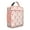 Rose-gold, variant on Insulated Thermal Lunch Bag with Durable Zippers, Mesh Side Pocket, Lightweight Travel-Friendly Lunch Box Tote, Featuring Navy Marine Vessel, Helm, Rudder, Mast, Sail & Coast Beach Beacon Design
