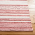 thumbnail image 3 of SAFAVIEH Striped Kilim Jocelin Striped Polyester Area Rug, Pink/Ivory, 8' x 10', 3 of 8