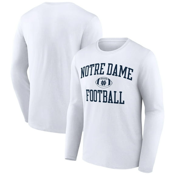 Men's White Notre Dame Fighting Irish First Sprint Team Long Sleeve T-Shirt