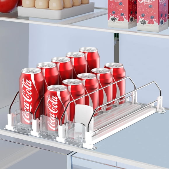 Organizador de bebidas IBORING para nevera con capacidad para 15 latas, color blanco