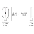 thumbnail image 5 of Heng Balance Lamp by DesignNest- Ellipse Magnetic Mid-air Switch USB Powered LED Lamp, Reddot Award Winner 2016 (Red), 5 of 8