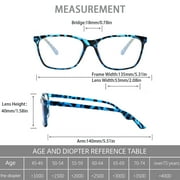 2 Pack Progressive Multifocal Blue Light Blocking Reading Glasses Men Women Spring Hinge Reader