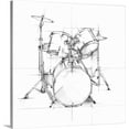 thumbnail image 1 of Great BIG Canvas | "Drum Sketch" Canvas Wall Art - 16x16, 1 of 2
