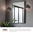 thumbnail image 4 of Alora Lighting WV648006MB Willow 5" Tall Bathroom Sconce - Black, 4 of 7