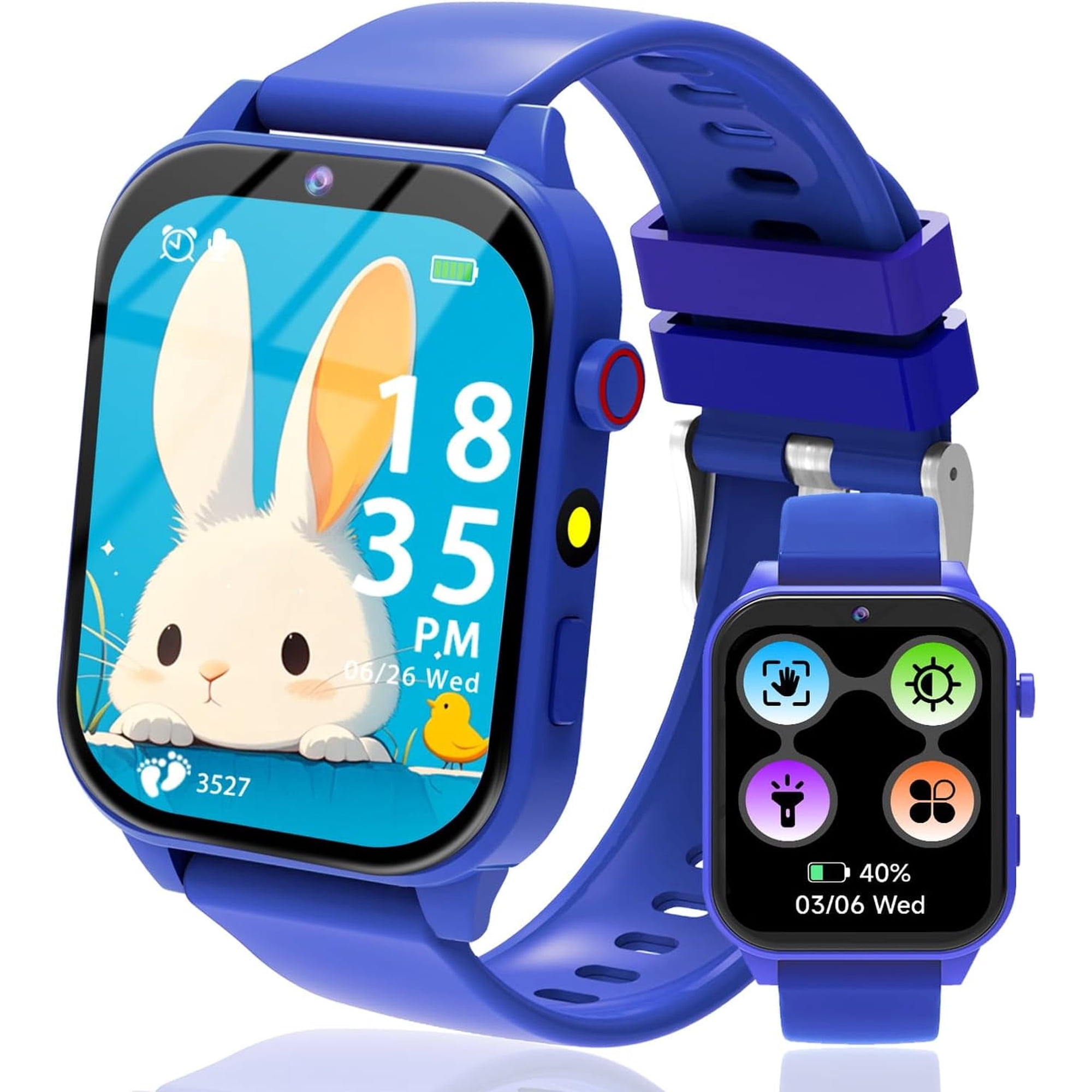 SZBXD Kids Smart Watch ,Smartwatch for Kids with Cameras 18 Games Videos Music Pedometer Record Alarms, Christmas Birthday Gift for Boys Girls(Blue)