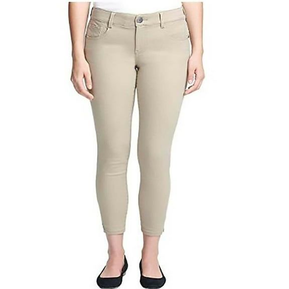 G H Bass Co Women s Stretch Skinny Ankle Crop Pants Cobblestone 16