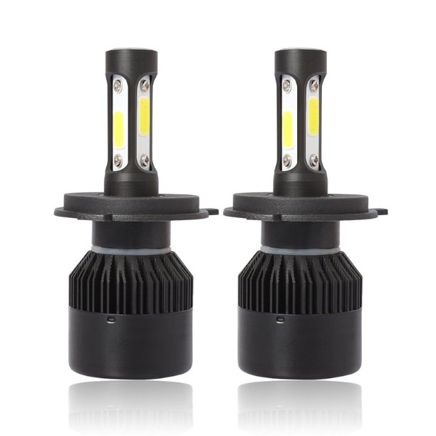 H1 H3 H4 H7 S2 LED Lámpara de Faro 36W 8000LM Blanco Luz Antiniebla Alta y Baja 9-36V Kit de Reemplazo de Faro de Coche (2 Piezas H1) OKEPOO Luces del coche