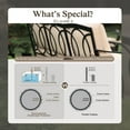 thumbnail image 2 of Sophia & William 7 Piece Metal Outdoor Conversation Set 9-Seat Patio Furniture Set with Swivel Chairs, 2 of 9