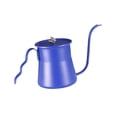 thumbnail image 2 of Hervidor de café con goteo manual, hervidor de café fácil de limpiar, resistente al óxido, control de flujo, tetera de 700 ml, jarra de café para café Azul, 2 of 9