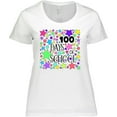 thumbnail image 3 of Inktastic 100 Days of School Pastel Stars Women's Plus Size T-Shirt, 3 of 5
