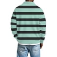 thumbnail image 3 of Hombres de Manga Larga Vintage Impreso Botón Abajo Cuello Turndown Color Sólido Casual Camisa Suave para el Verano, 3 of 5