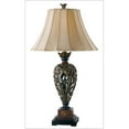 thumbnail image 1 of Kenroy Home 20180GR Lampe de Table en Dentelle de Fer - Finition Rubis Doré, 1 of 1