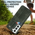thumbnail image 5 of SaniMore Case for Samsung Galay S22 6.1" 2022, [Wrist Strap & Card Slot & Support Stand] PU Leather Skin [Wear-resistant Anti-drop Shockproof] Slim Lightweiht Shell For Samsung Galaxy S22, Green, 5 of 7