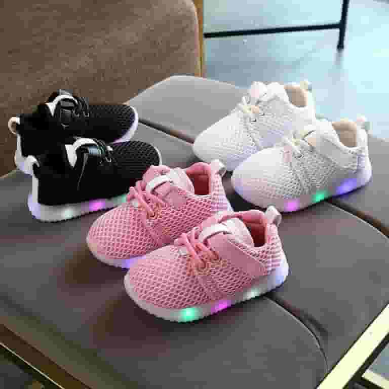 Newborn Toddler Baby Boys Girls Kids Luminous Sneakers Light Up