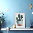 thumbnail image 5 of 12x18 inch Living Room Painting For Wall Potted Plant Cactus,Villa Home Decor Living Room Decor Poster Canvas,Abstract Cactus Potted Plant Paintings Canvas,Apartment,Cafes,Pastoral Yard Decor, 5 of 6