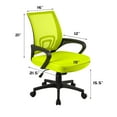 thumbnail image 7 of Furmax Mid Back office chair Mesh Desk Chair Swivel Ergonomic Lumbar Support Home Office Task Chair, Green, 7 of 7