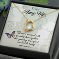 thumbnail image 5 of To My Wife Spending Time Together Army Wife Forever Necklace w Message Card, 5 of 20