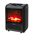 thumbnail image 3 of Optimus 1,200-Watt-Max Mini Electric Flame-Effect Fireplace Heater, Black, H-9300BK, 3 of 4