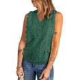 thumbnail image 3 of Asyoly Women's Lace V-Neck Blouse Casual Sleeveless Shirt Elegant Tanks Tops, 3 of 5