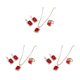 thumbnail image 5 of Qarigey Conjunto de collar, pendientes y anillo de cristal brillante, accesorio imprescindible para mujer, conjunto de joyería de piedra rojo Type1 NO1, 5 of 6