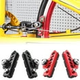thumbnail image 1 of 1 Paire de Plaquettes de Frein Alliage d'Aluminium Remplacement Freins Chaussures Accessoire de Roue Pièce de Rechange Clips de Roues de Vélo Vélos Adaptés pour Réparation Noir, 1 of 9