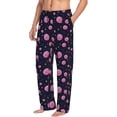 thumbnail image 6 of Salouo Pink Planets And Stars Print Pajama Pants for Men, Lounge Pants Elastic Waistband Casual Men's sleepwear Loungewear Sleep Pajama Pant -XX-Large, 6 of 7