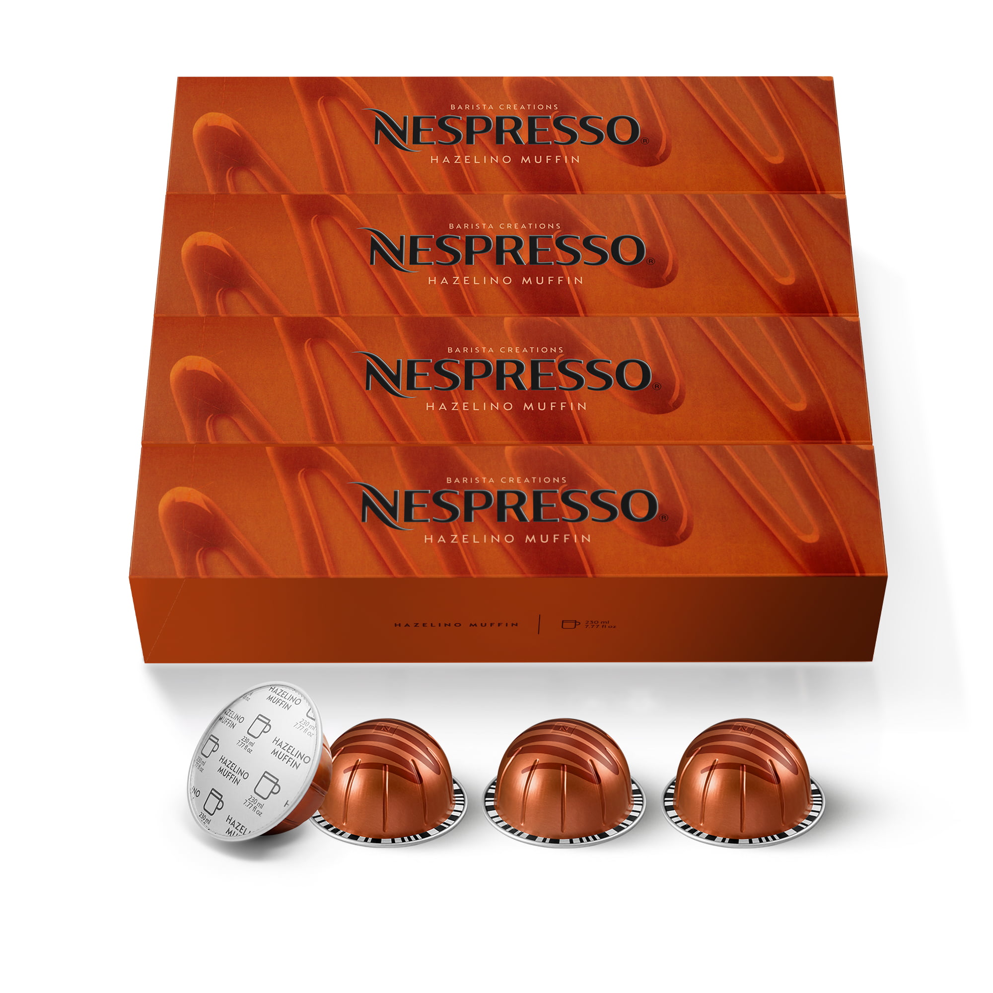 Nespresso Hazelino Muffin Medium Roast, Coffee Pods, 40 Ct (4 Boxes of 10)