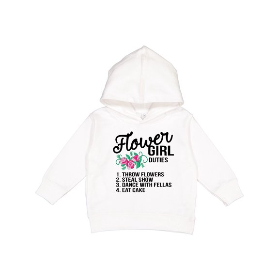 Inktastic Flower Girl Wedding Duties Toddler Hoodie
