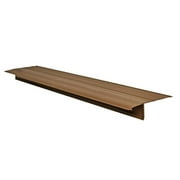 Genova 19564 Drip Edge, 10 ft L x 3 in W, Vinyl, Brown