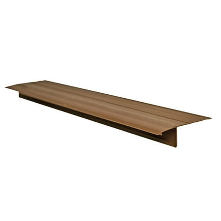 Genova 19564 Drip Edge, 10 ft L x 3 in W, Vinyl, Brown