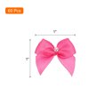 thumbnail image 2 of Uxcell 60 Pcs Polyester Mini Ribbon Bow with Pearl Ribbon Flowers Appliques for Craft DIY 1'' Rose Red, 2 of 6