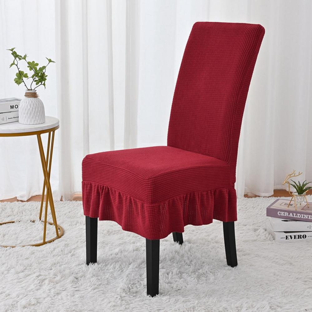 Simple Check Rocker Pineapple Check Stretch Plain Skirt Dining Table